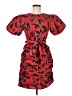 Walter Baker Print Red Cocktail Dress Size M - photo 1