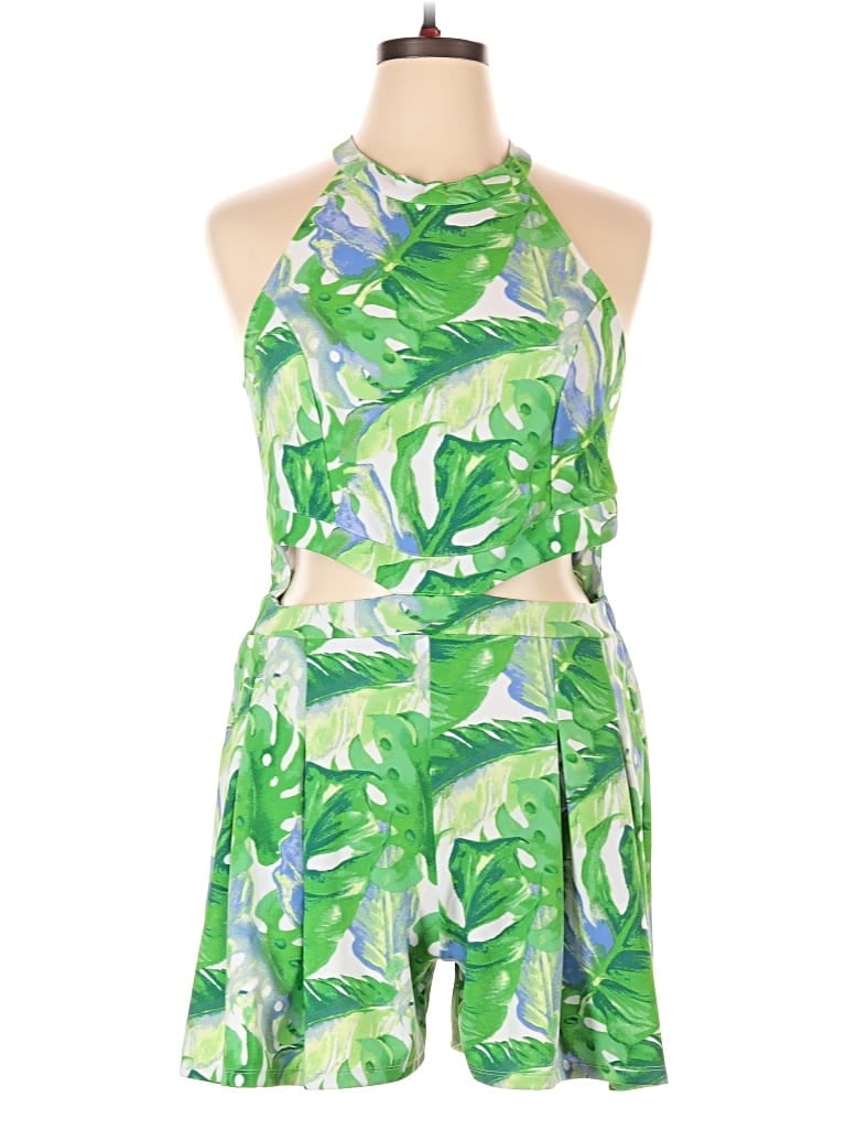 Madden Nyc Romper In Green
