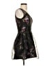 Unbranded Floral Black Cocktail Dress Size XS (estimated) - photo 4