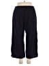 ECupper 100% Cotton Solid Black Casual Pants Size 4XL - photo 2