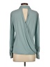 BCBGMAXAZRIA 100% Polyester Teal Long Sleeve Blouse Size XXS - photo 2