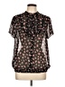 Torrid Black Short Sleeve Blouse Size Lg Plus (0) - photo 1