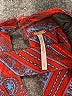 Free People 100% Rayon Aztec Or Tribal Print Red Long Sleeve Blouse Size S - photo 7