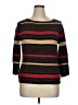 Chaps 100% Cotton Stripes Brown Pullover Sweater Size XL - photo 1