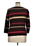 Chaps 100% Cotton Stripes Brown Pullover Sweater Size XL - photo 2