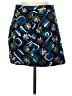 Zara Basic 100% Polyester Paisley Blue Casual Skirt Size M - photo 1