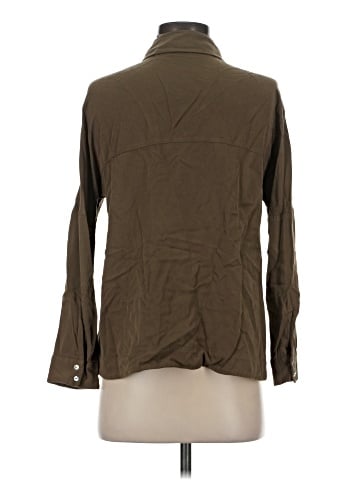 Zara Basic 3/4 Sleeve Button-Down Shirt (view 2)