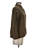 Zara Basic Brown 3/4 Sleeve Button-Down Shirt Size S - photo 4