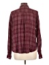 E&M Collection 100% Rayon Plaid Burgundy Long Sleeve Button-Down Shirt Size L - photo 2