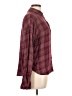 E&M Collection 100% Rayon Plaid Burgundy Long Sleeve Button-Down Shirt Size L - photo 4