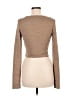 Shein Brown Long Sleeve Top Size 6 - photo 2
