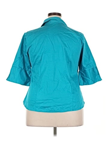Lane Bryant 3/4 Sleeve Button-Down Shirt (view 2)