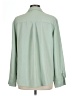 Unbranded 100% Polyester Solid Green Long Sleeve Blouse Size L - photo 2
