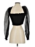 A. Peach 100% Polyester Black Long Sleeve Top Size XS (estimated) - photo 2