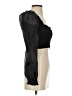 A. Peach 100% Polyester Black Long Sleeve Top Size XS (estimated) - photo 4