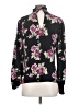 Socialite 100% Polyester Floral Black Long Sleeve Blouse Size S - photo 2