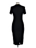 Unbranded Solid Black Casual Dress Size L - photo 2