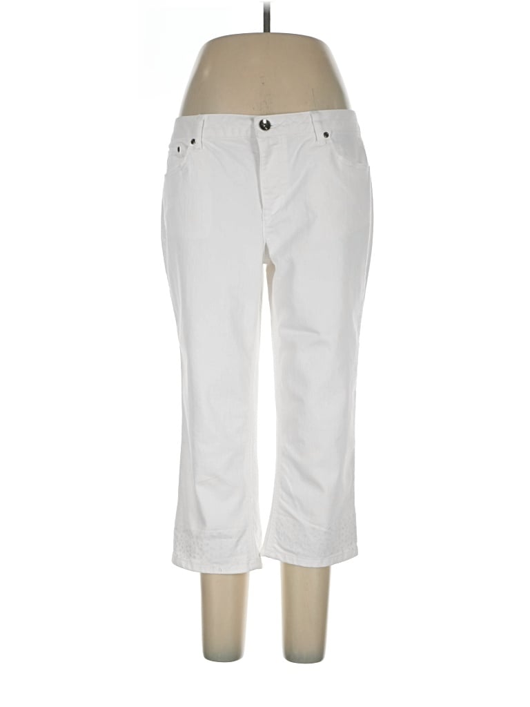Pre-owned Baccini Jeans In White