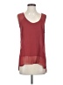 1.State 100% Polyester Burgundy Sleeveless Blouse Size S - photo 1