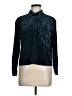 Something Navy Teal Long Sleeve Blouse Size M - photo 1