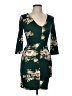 iris Print Green Cocktail Dress Size M - photo 1