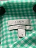 J.Crew Checkered-gingham Green Long Sleeve Button-Down Shirt Size 6 - photo 4