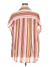 Torrid Stripes Orange Short Sleeve Blouse Size 3X Plus (3) - photo 2