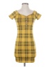 Popular 21 Plaid Yellow Casual Dress Size S - photo 1