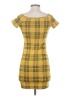 Popular 21 Plaid Yellow Casual Dress Size S - photo 2