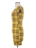 Popular 21 Plaid Yellow Casual Dress Size S - photo 5