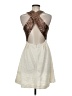 Just Fab Tweed Ivory Cocktail Dress Size M - photo 2