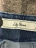 Lilly Brown Solid Blue Jeans Size 0 - photo 7