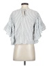 Eri + Ali 100% Cotton Silver 3/4 Sleeve Blouse Size S - photo 2