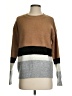 Mod Boutique Color Block Brown Pullover Sweater Size S - photo 1