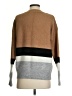 Mod Boutique Color Block Brown Pullover Sweater Size S - photo 2