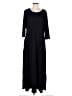 Unbranded Solid Black Casual Dress Size XL - photo 1