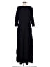 Unbranded Solid Black Casual Dress Size XL - photo 2