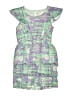 Justice 100% Polyester Print Green Dress Size 18 - photo 1