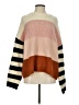 Truly Madly Deeply Color Block Ivory Pullover Sweater Size XS - photo 1