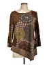 Coco Bianco Brown 3/4 Sleeve Top Size L (estimated) - photo 1