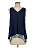 Charming Charlie Blue Sleeveless Blouse Size S - photo 1