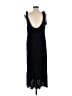 Unbranded Solid Black Casual Dress Size M - photo 2