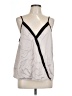 Shein 100% Polyester Silver Tank Top Size 12 - photo 1