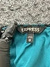 Express 100% Polyester Print Green Casual Dress Size XS - photo 7