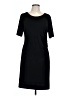 Worthington Solid Black Casual Dress Size L - photo 1