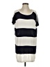 Stile Benetton Stripes Silver Short Sleeve Top Size S - photo 1