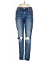 7 For All Mankind Hearts Blue Jeans Size 26 waist - photo 1