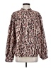 Dokotoo 100% Polyester Animal Print Pink Long Sleeve Blouse Size S - photo 1