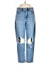 American Eagle Outfitters Graphic Blue Jeans Size 2 - photo 1