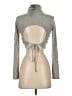 Final Touch Metallic Silver Turtleneck Sweater Size S - photo 2